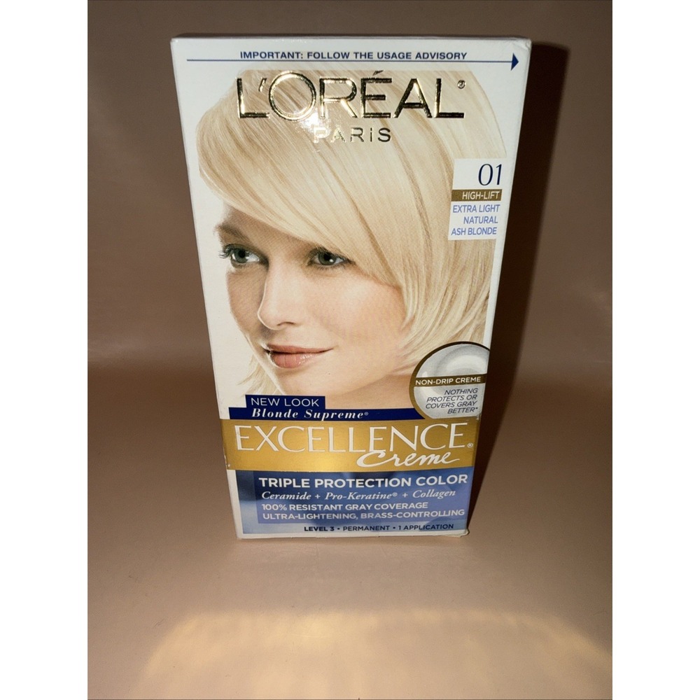 L'Oreal Paris‎ Excellence Non-Drip Creme, #01 High-Lift Extra Light Ash Blonde